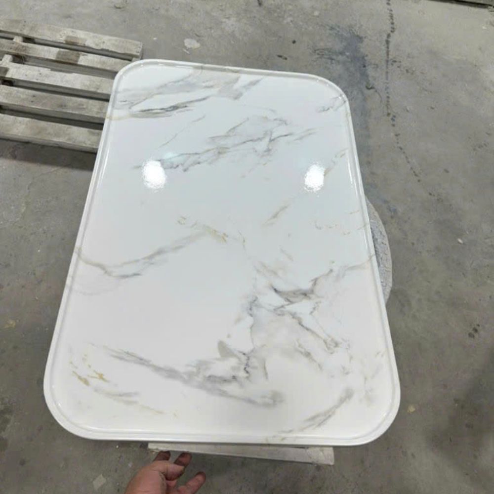Mặt Bàn Đá Mài Chử Nhật Vân đá Marble